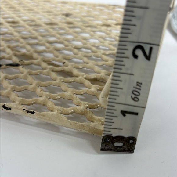 French Country/Shabby Chic  Metal Distressed Book Stand - Picture 12 of 13